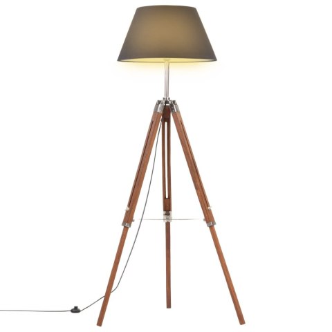LAMPA PODŁOGOWA NA TRÓJNOGU BRĄZOWO-CZARNA TEK 141CM