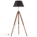 LAMPA PODŁOGOWA NA TRÓJNOGU BRĄZOWO-CZARNA TEK 141CM