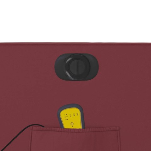 ROZKŁADANY FOTEL PIONIZUJĄCY Z MASAŻEM ELEKTRYCZNY BORDOWY