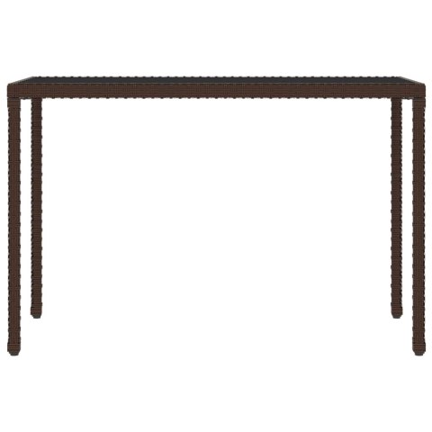 6-CZ. ZESTAW MEBLI OGRODOWYCH Z PODUSZKAMI BRĄZOWY POLIRATTAN