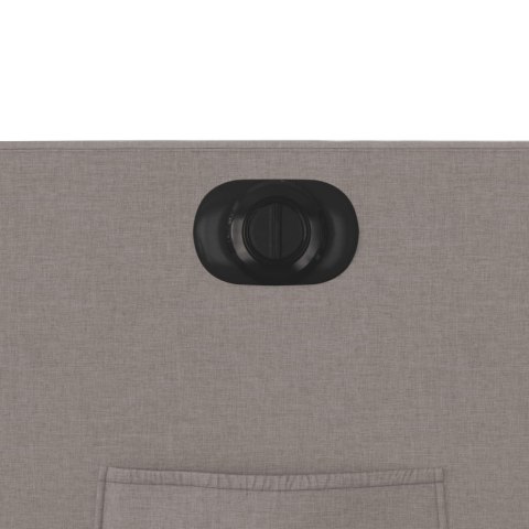 ELEKTRYCZNY FOTEL ROZKŁADANY KOLOR TAUPE OBITY TKANINĄ