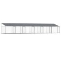 KLATKA DLA PSA Z DACHEM I DRZWIAMI SZARA 12X2X2M STAL
