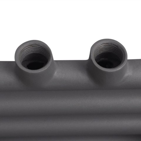 GRZEJNIK ŁAZIENKOWY PROSTY 600X1160MM SZARY