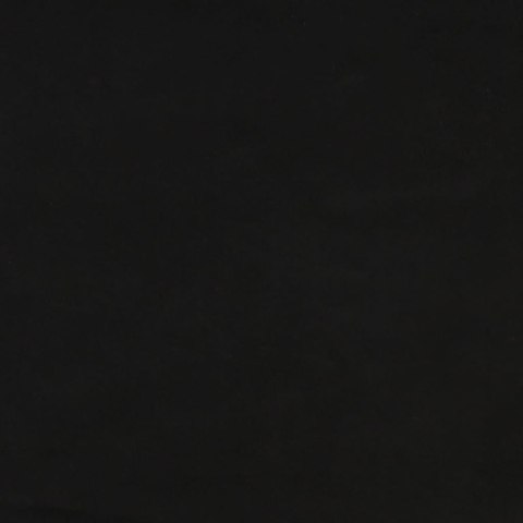 2-OSOBOWA KANAPA CZARNA TAPICEROWANA AKSAMITEM