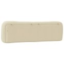 PODUSZKA NA WEZGŁOWIE KREMOWA 180CM TKANINA