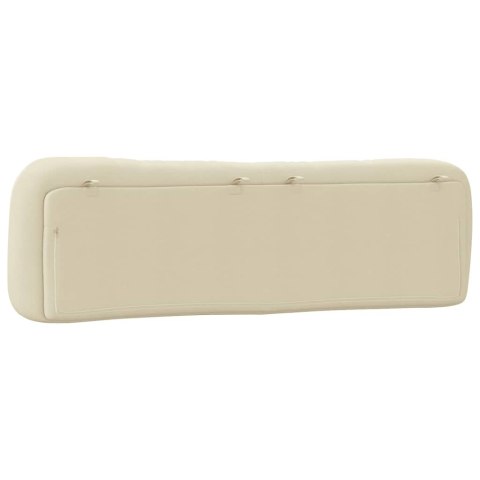 PODUSZKA NA WEZGŁOWIE KREMOWA 180CM TKANINA