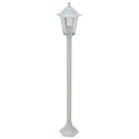 LAMPY OGRODOWE 110CM E27 ALUMINIUM 6 SZT. BIAŁE