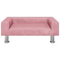 SOFA DLA DZIECI RÓŻOWA 70X45X26,5CM AKSAMIT