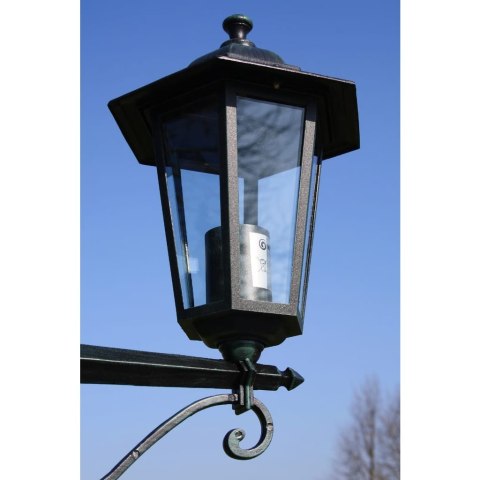 STOJĄCA LAMPA OGRODOWA 3-RAMIENNA 215CM CIEMNOZIELONA/CZARNA