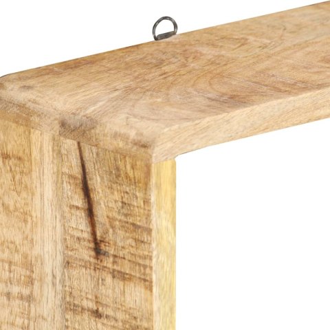 3-CZĘŚCIOWY ZESTAW PÓŁEK ŚCIENNYCH KOSTEK LITE DREWNO MANGO