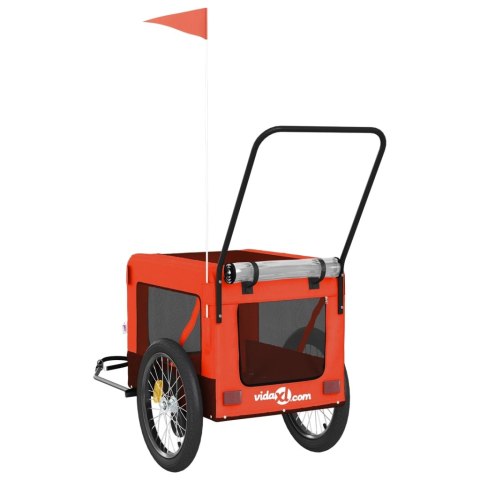 PRZYCZEPKA ROWEROWA DLA ZWIERZĄT TKANINA OXFORD I ŻELAZO