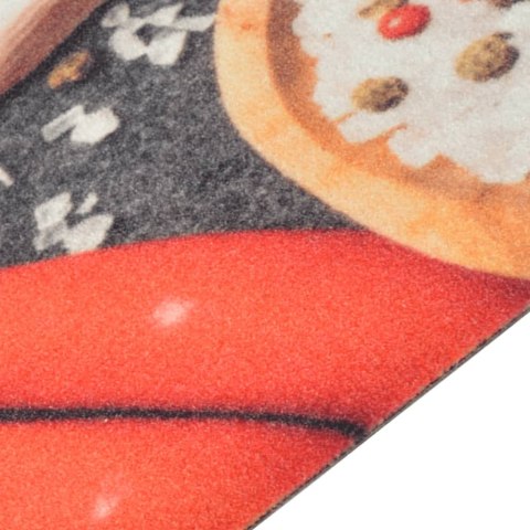 DYWANIK KUCHENNY WZÓR W WARZYWA 60X300CM AKSAMIT