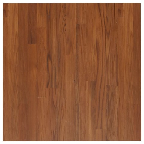 KWADRATOWY BLAT DO STOLIKA CIEMNOBRĄZOWY 60X60X2,5CM DĘBOWY