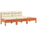SOFA OGRODOWA Z PODUSZKAMI I PODNÓŻKIEM 2-OSOBOWA