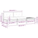 SOFA OGRODOWA Z PODUSZKAMI I PODNÓŻKIEM 2-OSOBOWA