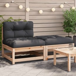 OGRODOWA SOFA BEZ PODŁOKIETNIKÓW Z PODUSZKAMI I PODNÓŻKIEM
