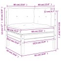 OGRODOWA SOFA NAROŻNA Z PODUSZKAMI IMPREGNOWANE DREWNO SOSNOWE