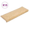 NAKŁADKI NA SCHODY 15 SZT. 65X21X4CM BRĄZOWE