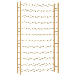 STOJAK NA 72 BUTELKI WINA ZŁOTY METALOWY