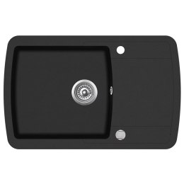 GRANITOWY ZLEWOZMYWAK JEDNOKOMOROWY CZARNY