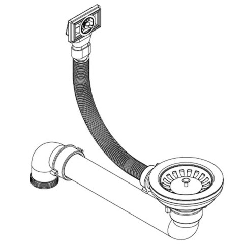 GRANITOWY ZLEWOZMYWAK JEDNOKOMOROWY CZARNY