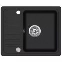 GRANITOWY ZLEWOZMYWAK JEDNOKOMOROWY CZARNY