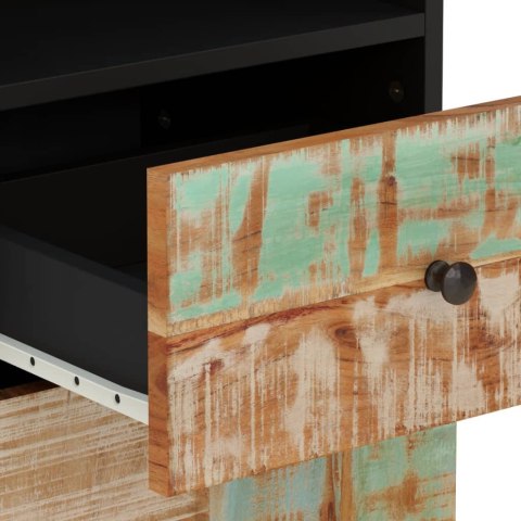 SZAFKA ŁAZIENKOWA 38X33X160CM LITE DREWNO Z ODZYSKU