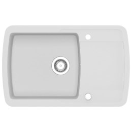 GRANITOWY ZLEWOZMYWAK JEDNOKOMOROWY BIAŁY