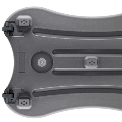 STOJAK NA PLAKAT A1 Z PODSTAWĄ NA WODĘ SZARY STOP ALUMINIUM