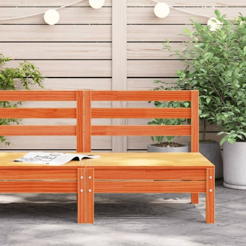 OGRODOWA SOFA BEZ PODŁOKIETNIKÓW WOSKOWY BRĄZ LITA SOSNA