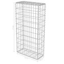 ŚCIANA GABIONOWA GABION Z POKRYWĄ 50X20X100CM
