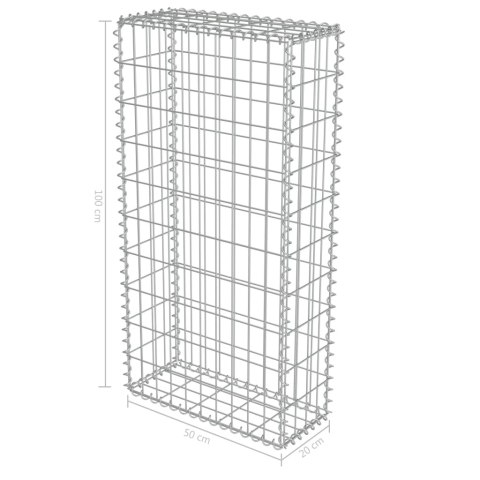 ŚCIANA GABIONOWA GABION Z POKRYWĄ 50X20X100CM
