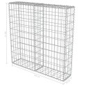 ŚCIANA GABIONOWA GABION Z POKRYWAMI 100X20X100CM