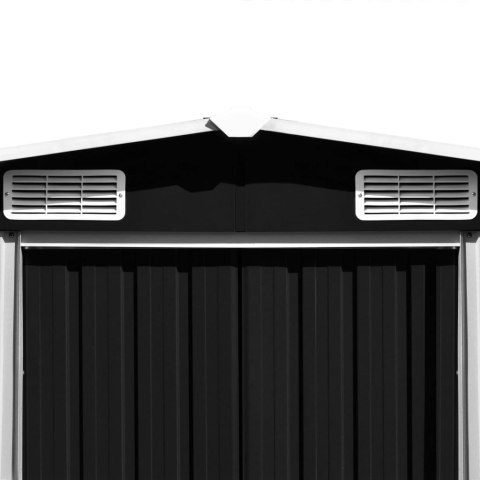 SZOPA OGRODOWA 257X392X181CM METAL ANTRACYTOWA