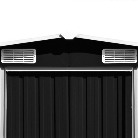 SZOPA OGRODOWA 257X580X181CM METAL ANTRACYTOWA