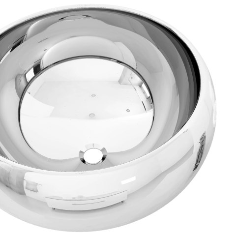 UMYWALKA 40X 15CM CERAMICZNA SREBRNA