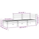 OGRODOWA SOFA 3-OSOBOWA LITE DREWNO DAGLEZJOWE