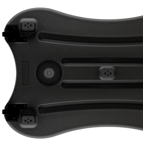 STOJAK NA PLAKAT A1 Z PODSTAWĄ NA WODĘ CZARNY STOP ALUMINIUM