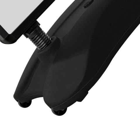 STOJAK NA PLAKAT A1 Z PODSTAWĄ NA WODĘ CZARNY STOP ALUMINIUM