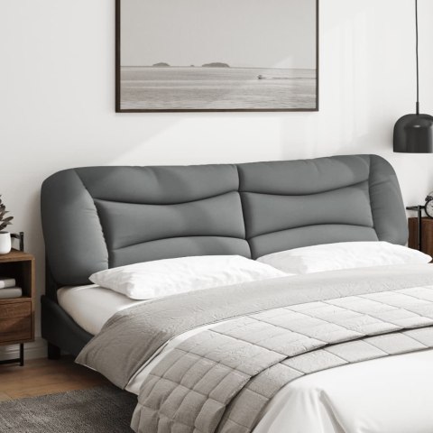 PODUSZKA NA WEZGŁOWIE JASNOSZARA 200CM TKANINA