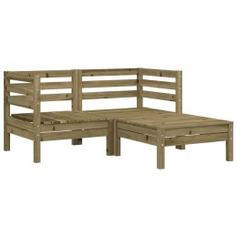 OGRODOWA SOFA 2-OS. Z PODNÓŻKIEM IMPREGNOWANE DREWNO SOSNOWE