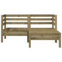 OGRODOWA SOFA 2-OS. Z PODNÓŻKIEM IMPREGNOWANE DREWNO SOSNOWE