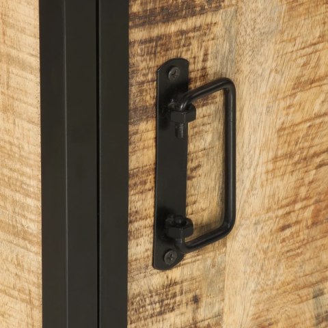 SZAFKA ŁAZIENKOWA 40X30X50CM LITE DREWNO MANGO I ŻELAZO