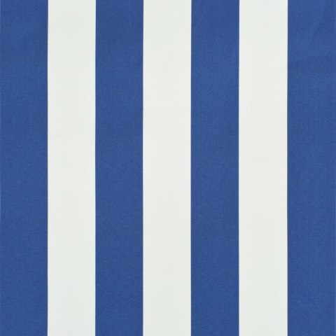 MARKIZA ZWIJANA 400X150CM BIAŁO-NIEBIESKA