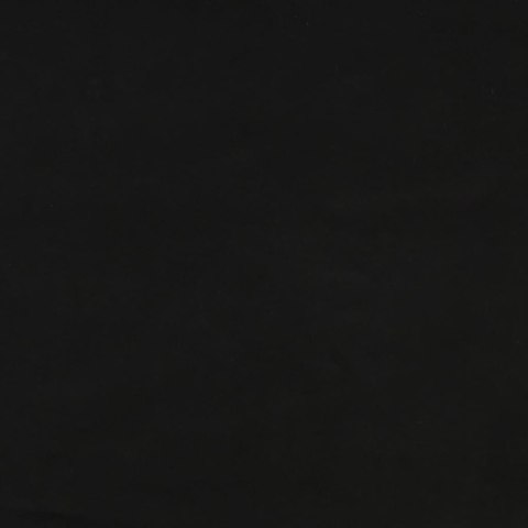 2-OSOBOWA KANAPA CZARNA TAPICEROWANA AKSAMITEM