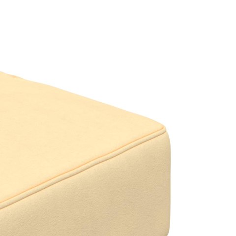 2-OSOBOWA KANAPA 2 PODUSZKI KREMOWA AKSAMITNA