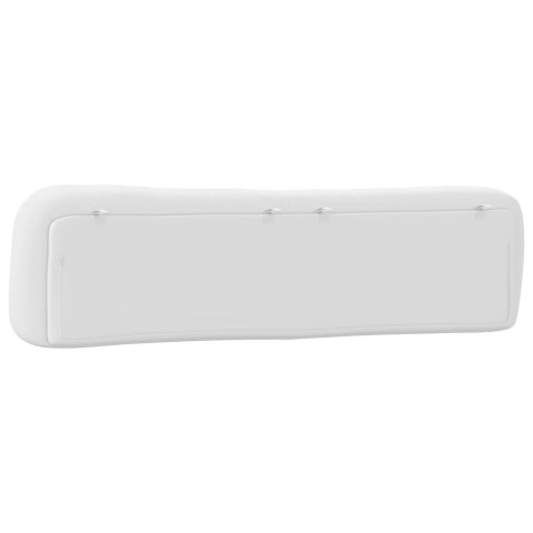 PODUSZKA NA WEZGŁOWIE BIAŁA 200CM SZTUCZNA SKÓRA