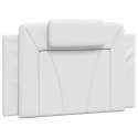 PODUSZKA NA WEZGŁOWIE BIAŁA 90CM SZTUCZNA SKÓRA
