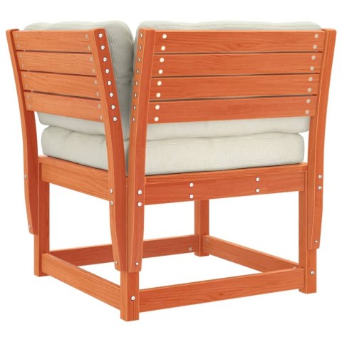 5-CZ. ZESTAW MEBLI OGRODOWYCH Z PODUSZKAMI WOSKOWY BRĄZ SOSNA