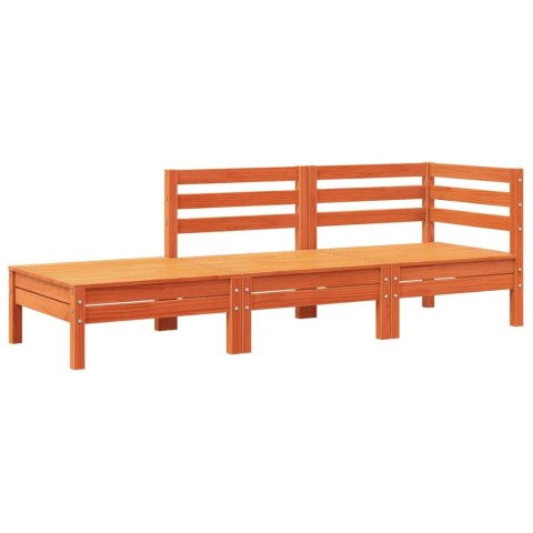 SOFA OGRODOWA Z PODUSZKAMI I PODNÓŻKIEM LITE DREWNO SOSNOWE